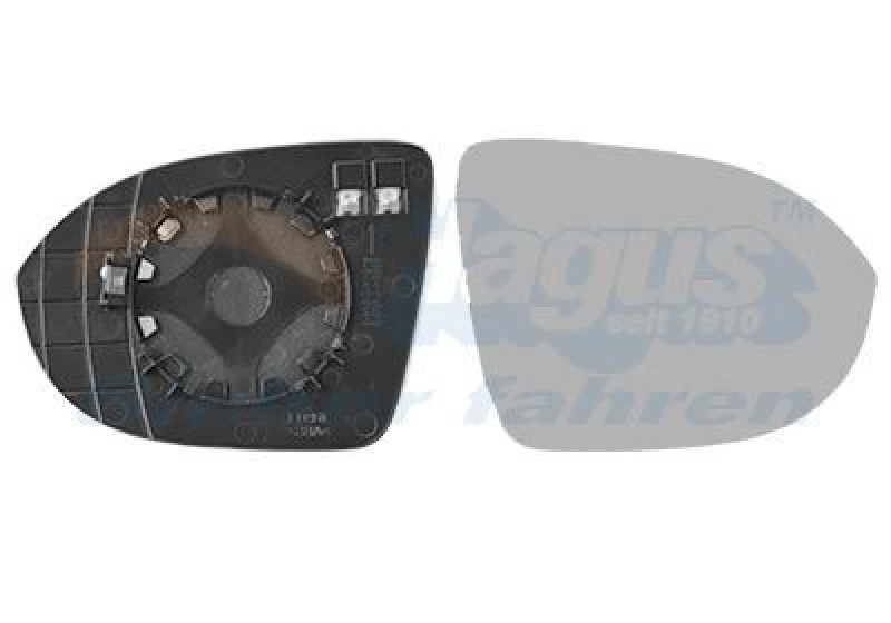 Image of VAN WEZEL Wing mirror glass VAN WEZEL 5715838
