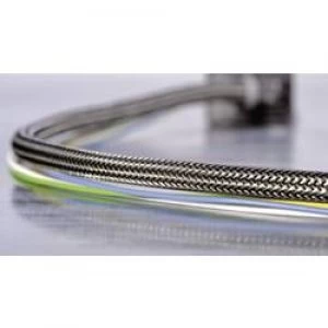 Image of HellermannTyton 173 01200 HEGEMIP12 CUSP L4 EMC Braided Hose Aluminium Black
