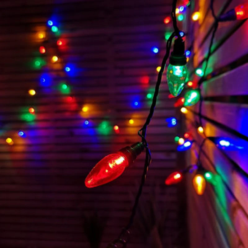Image of Samuel Alexander 12M 120 LED Multi Function Large Bulb Outdoor Christmas Festoon Lights