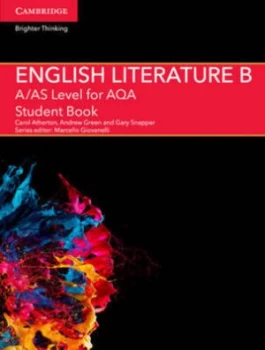 Image of A/as Level English Literature B for Aqa. Student Book by Carol Atherton Paperback