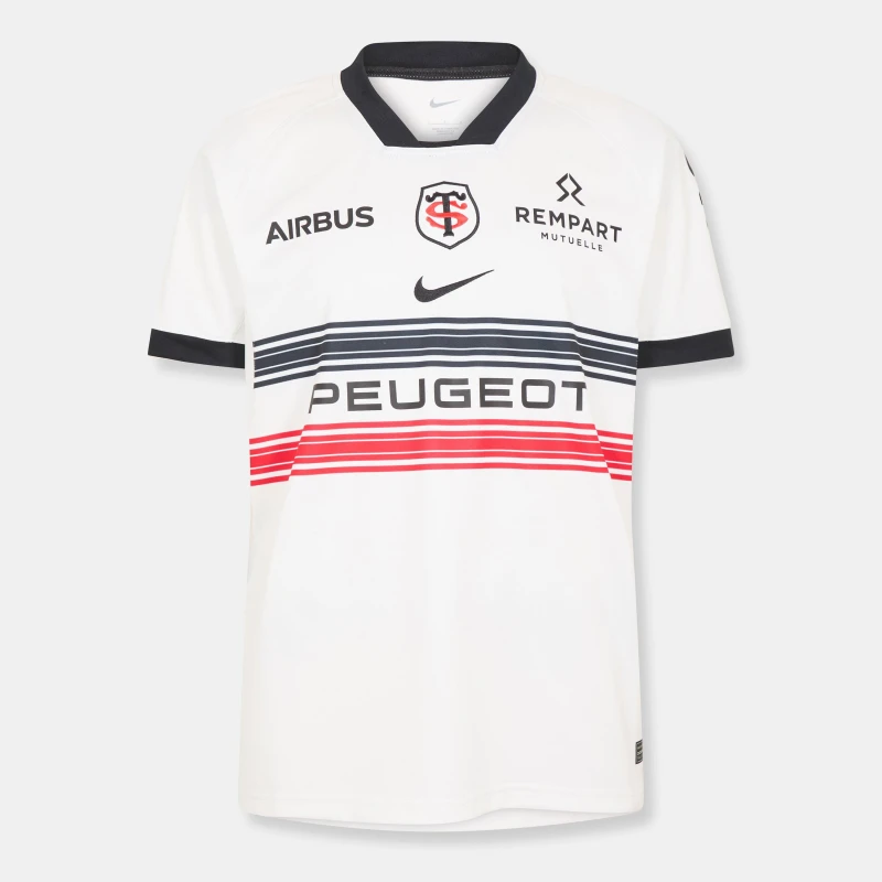 Image of Nike Stade Toulousain Away Shirt 25/26 Mens Wht/Blk/Uni Red male S