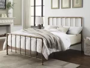 Image of Flintshire Kinnerton 4ft6 Double Antique Bronze Metal Bed Frame