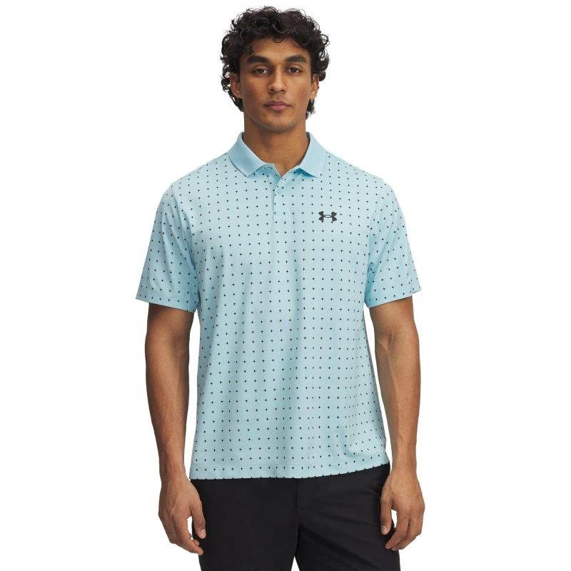 Image of Under Armour Perf 3.0 Printed Polo - Blue Blue L