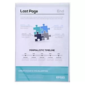 Image of Exacompta PVC Single A4 Protective Sleeve 388205E Pack of 50