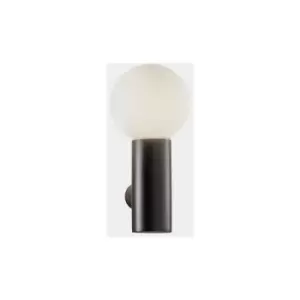 Image of LEDS C4 Mist Single Bathroom Wall Light Metallic Black E14