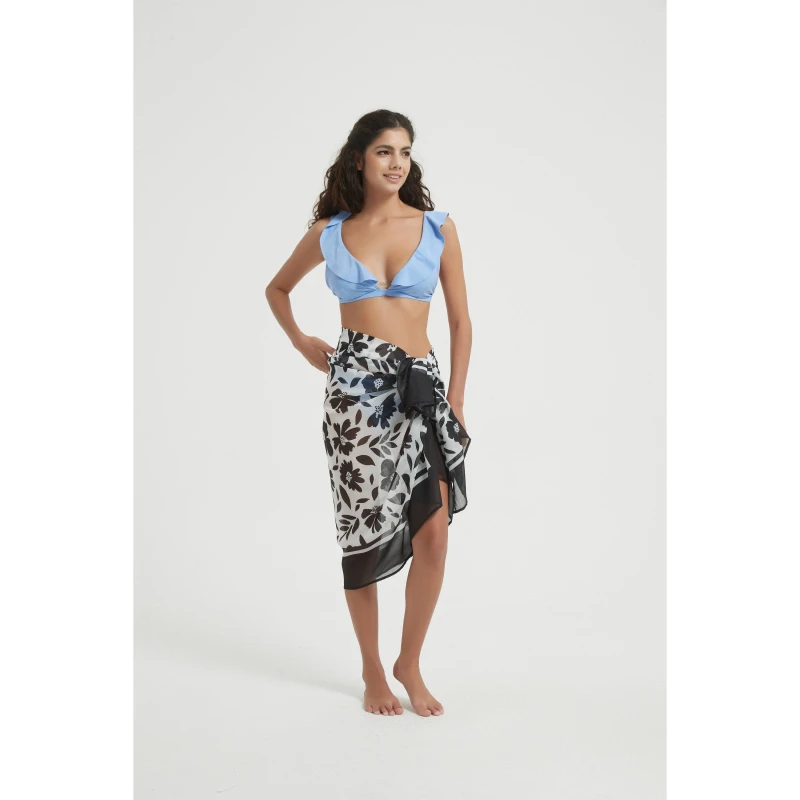 Image of Be You Midi Length Sarong - White White 12