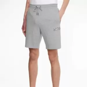 Image of Tommy Hilfiger Mens Square Logo Sweatshorts - Grey - M