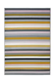 Image of Melrose Textiles Homemaker Maestro Multicoloured 120x170cm Stripe Rug