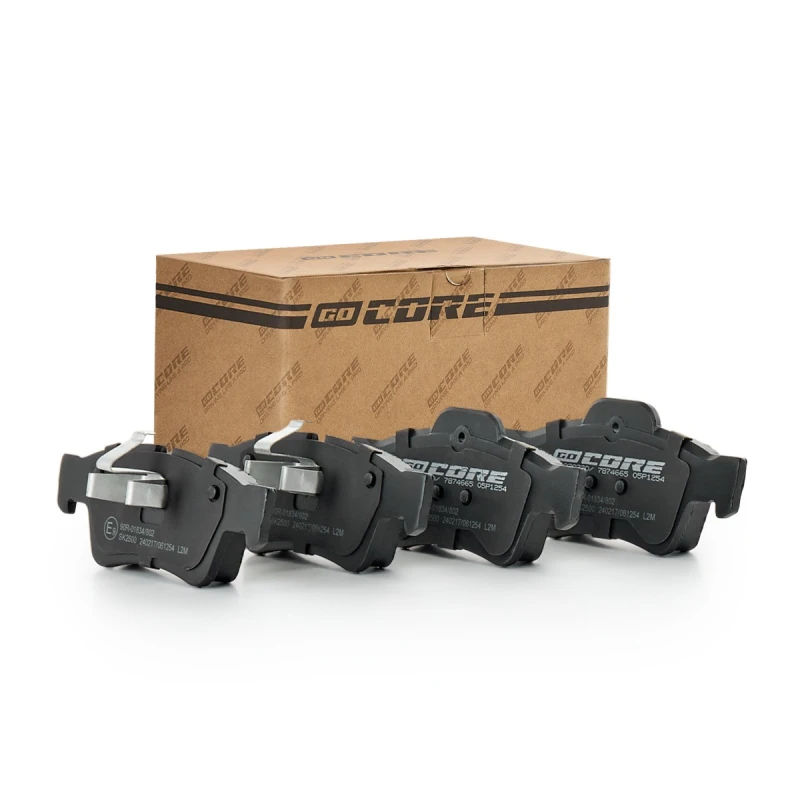 Image of goCORE GCD020320 Brake pad set Rear Axle, with anti-squeak plate Brake Pad Set,disc brake (402)