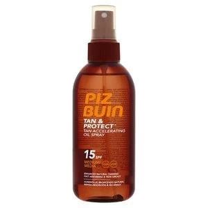 image of Piz Buin Tan & Protect Tan Accelerating Oil Spray Medium SPF15 150ml