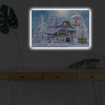 Image of 4570KARDACT - 011 Multicolor Decorative LED Lighted Canvas Painting