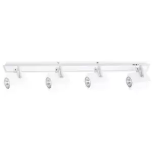 Image of Italux Mateo - Modern Spotlights Chrome 4 Light with White Shade, GU10