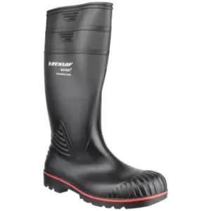 Image of Dunlop Acifort Unisex Heavy Duty Full Safety Wellington Boots A442031 (41 EUR) (Black)