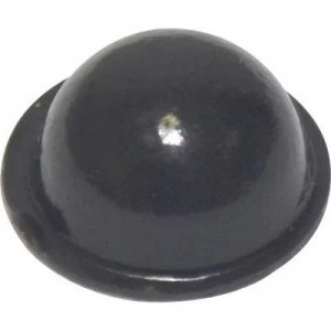 image of Foot self adhesive circular Black x H 15.9mm x 6.35mm TOO