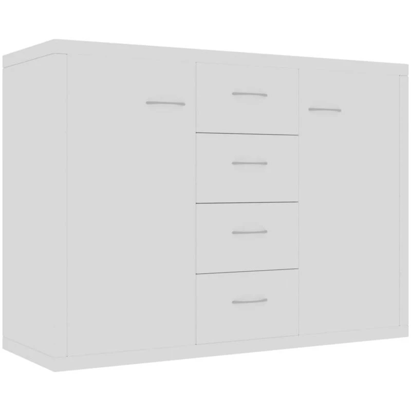 Image of VIDAXL Sideboard White 88x30x65cm Engineered Wood Vidaxl 8719883786339