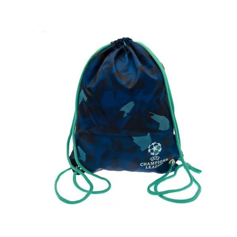 Image of UEFA Champions League Mens Abstract Drawstring Bag in Navy Navy Male