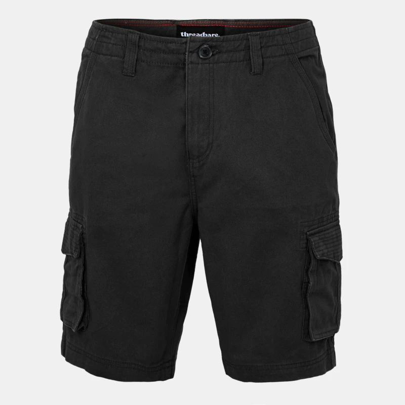 Image of Threadbare Mens Cargo Shorts Black male 36