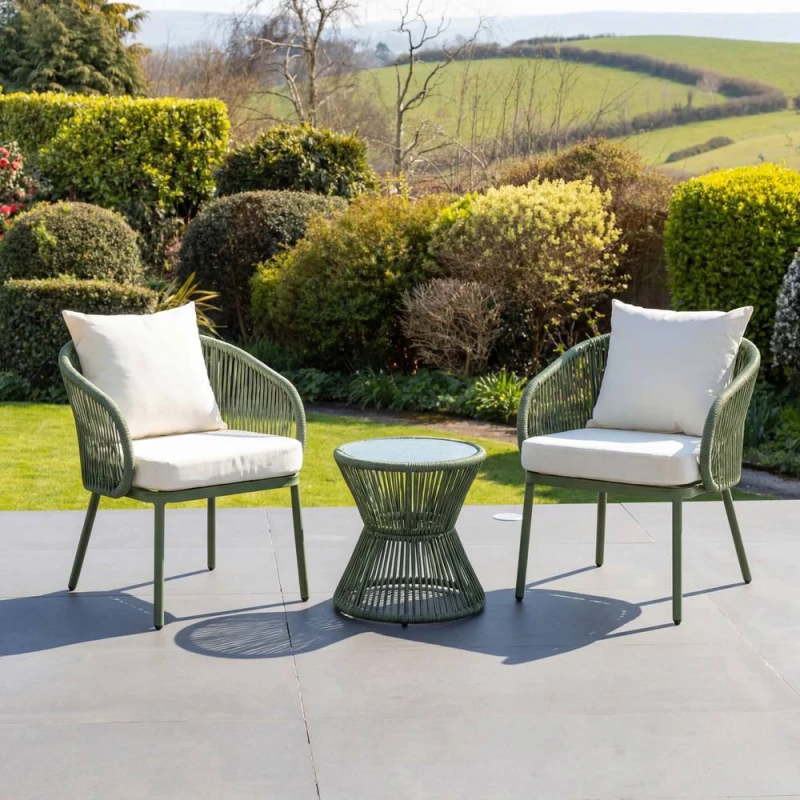 Image of Artemis Home Florent Patio Bistro Set in Green Green Unisex