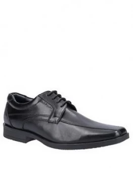 image of Hush Puppies Brandon Leather Lace Up Shoes - Black