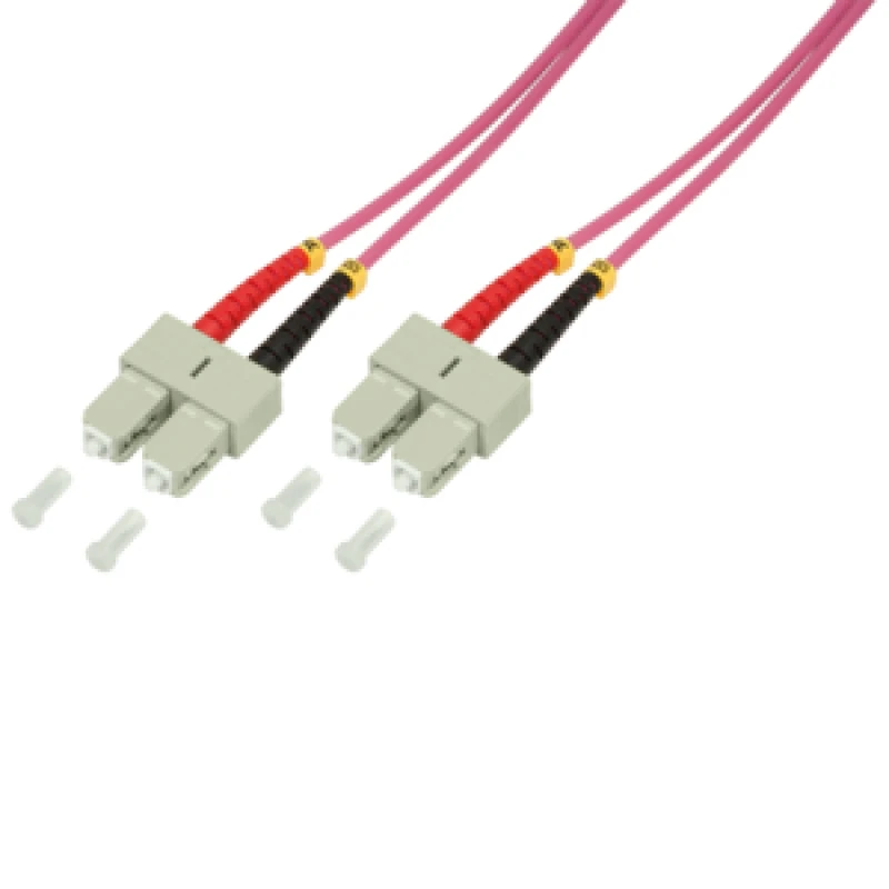 Image of LogiLink 2m SC-SC InfiniBand/fibre optic cable Pink