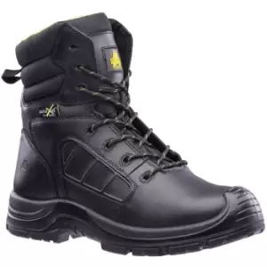 Image of Amblers Mens Berwyn Waterproof Leather Safety Boot (11 UK) (Black) - Black