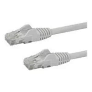 image of StarTech White Gigabit Snagless RJ45 UTP Cat6 Patch Cable Patch Cord 1m