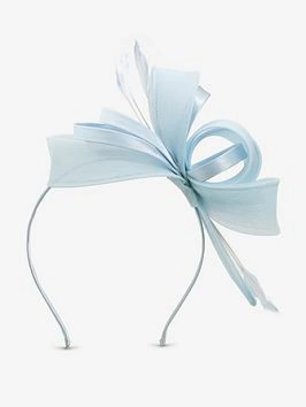 Image of Jon Richard Womens Meduim Sky Blue Fascinator Headband Blue Female One Size