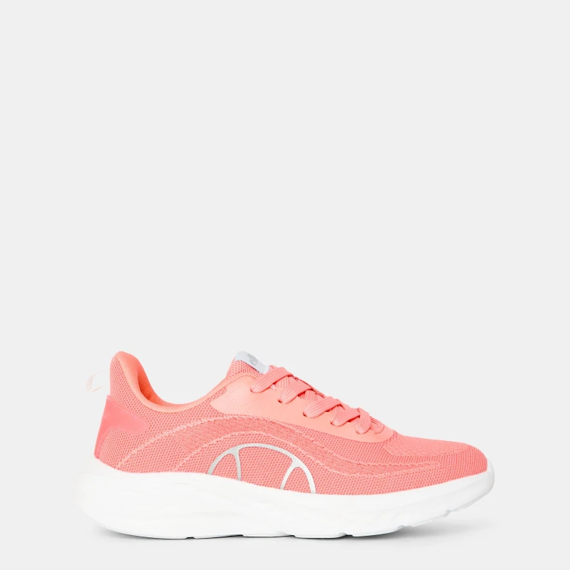 Image of Ellesse Womens Como Runner Low-Top Trainers Salmon/White female 3 (36)