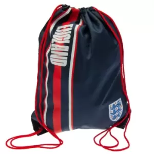 England FA Stripe Drawstring Bag (One Size) (Navy/Red)