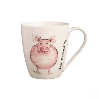 image of Price & Kensington Back To Front Mug Pig