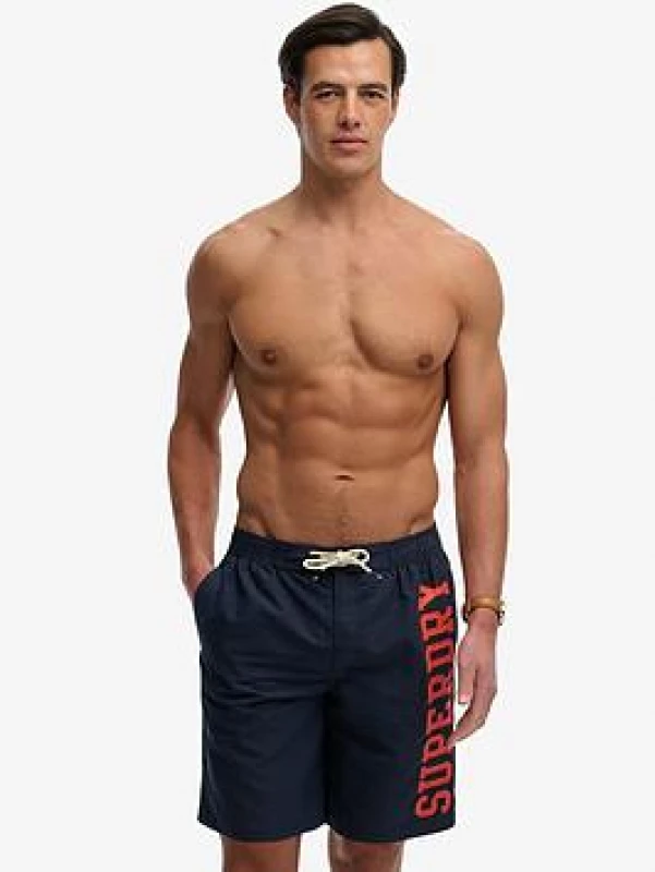 Image of Superdry Swim shorts Superdry Logo 19 Bleu Male S