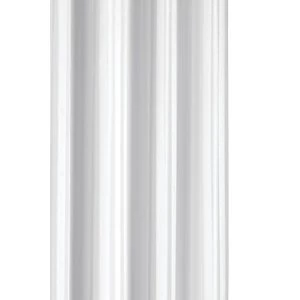 Image of Croydex Hook n Hang Shower Curtain - White Stripe