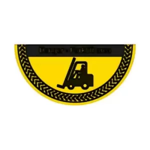 Image of Caution Forklift Trucks - Taktyle (300 X 150MM)
