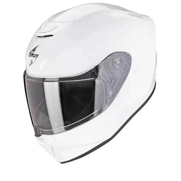 Image of Scorpion EXO-JNR White Full Face Helmet Size L