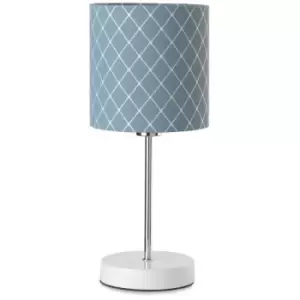 image of Onli Noah Table Lamp With Round Shade, Blue