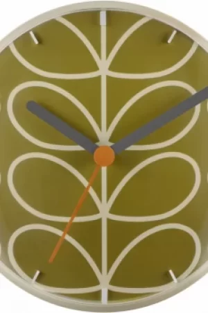 image of Orla Kiely Clocks Moss Wall Clock OK-WCLOCK02