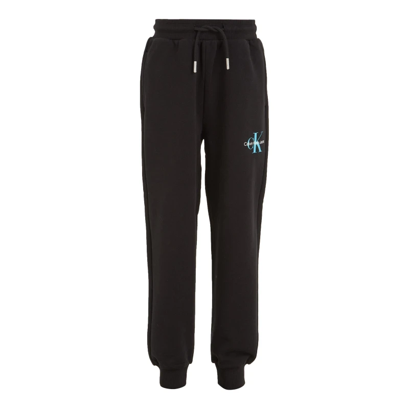 Image of Calvin Klein Jeans Kids Monogram Closed Hem Fleece Joggers CK Black BEH male 14Y