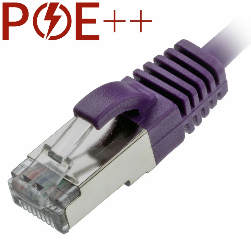 Image of Cablenet 0.3m Cat6a RJ45 Violet U/FTP LSOH 30AWG Slim Snagless Booted