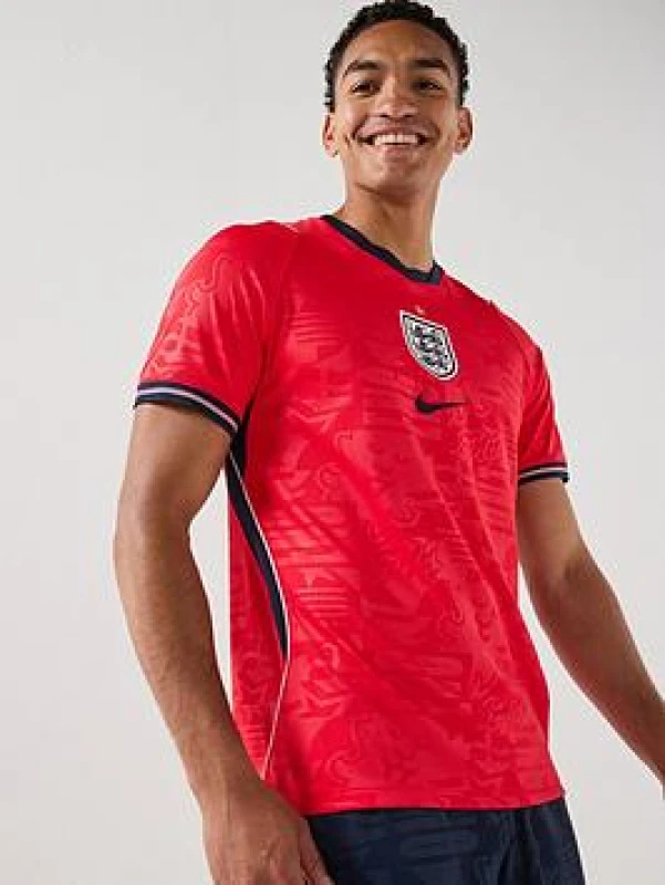 Image of Nike Mens England Away Shirt World Cup 2026 - Red Male S