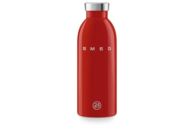 Image of Smeg 24Bottles Stainless Steel 500ml Bottle in Red Red Unisex 500ml