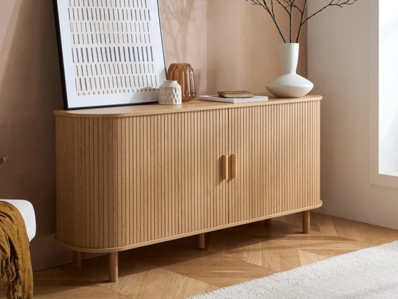 Image of Birlea Axel Black 2 Door Sideboard