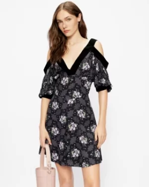 Image of Cold Shoulder Mini Dress
