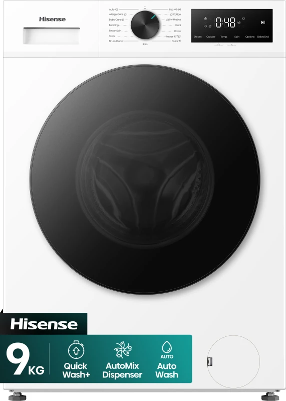 Image of Hisense 1i Series WF1I9042BWP2 9KG Washing Machine with 1400 rpm - White - A Rated