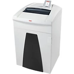 image of HSM SECURIO P40i Particle-Cut Shredder Incl Separate OMDD Cutting Unit + Metal Detection Security Level P-7 9 Sheets