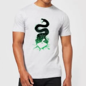 Image of Harry Potter Basilisk Silhouette Mens T-Shirt - Grey - 3XL
