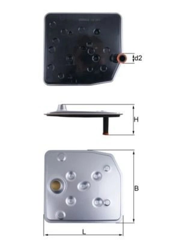Image of Automatic transmission filter MAHLE HX 263