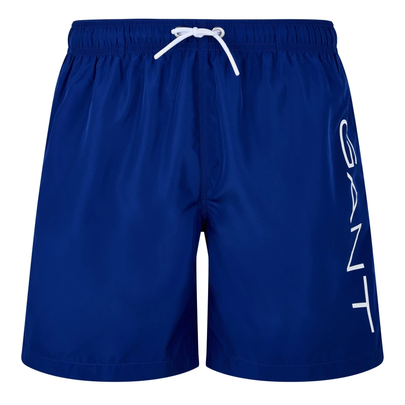 Image of Gant Gant Logo Swim - Blue Blue One Size