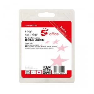 Image of 5 Star Office Supplies Inkjet Cartridge Page Life Magenta 550pp Brother