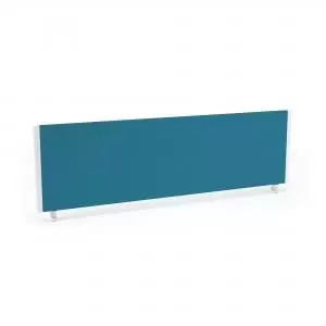 Image of ImpulseEvolve Plus Bench Screen 1400 Bespoke Maringa Teal White Frame
