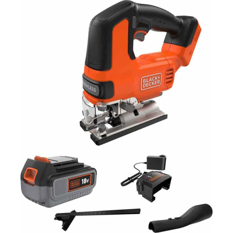 Image of Black and Decker BLCJS78 18v Cordless Brushless Jigsaw 1 x 4ah Li-ion Charger No Case BLCJS78M1